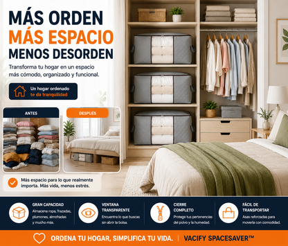 Vacify SpaceSaver™ | Organizador Premium de Alta Capacidad