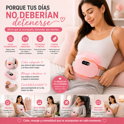 ComfortHeat™ | Cinturón Térmico para Cólicos Menstruales