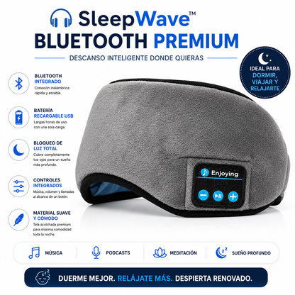 SleepSync™ | Antifaz Bluetooth Premium