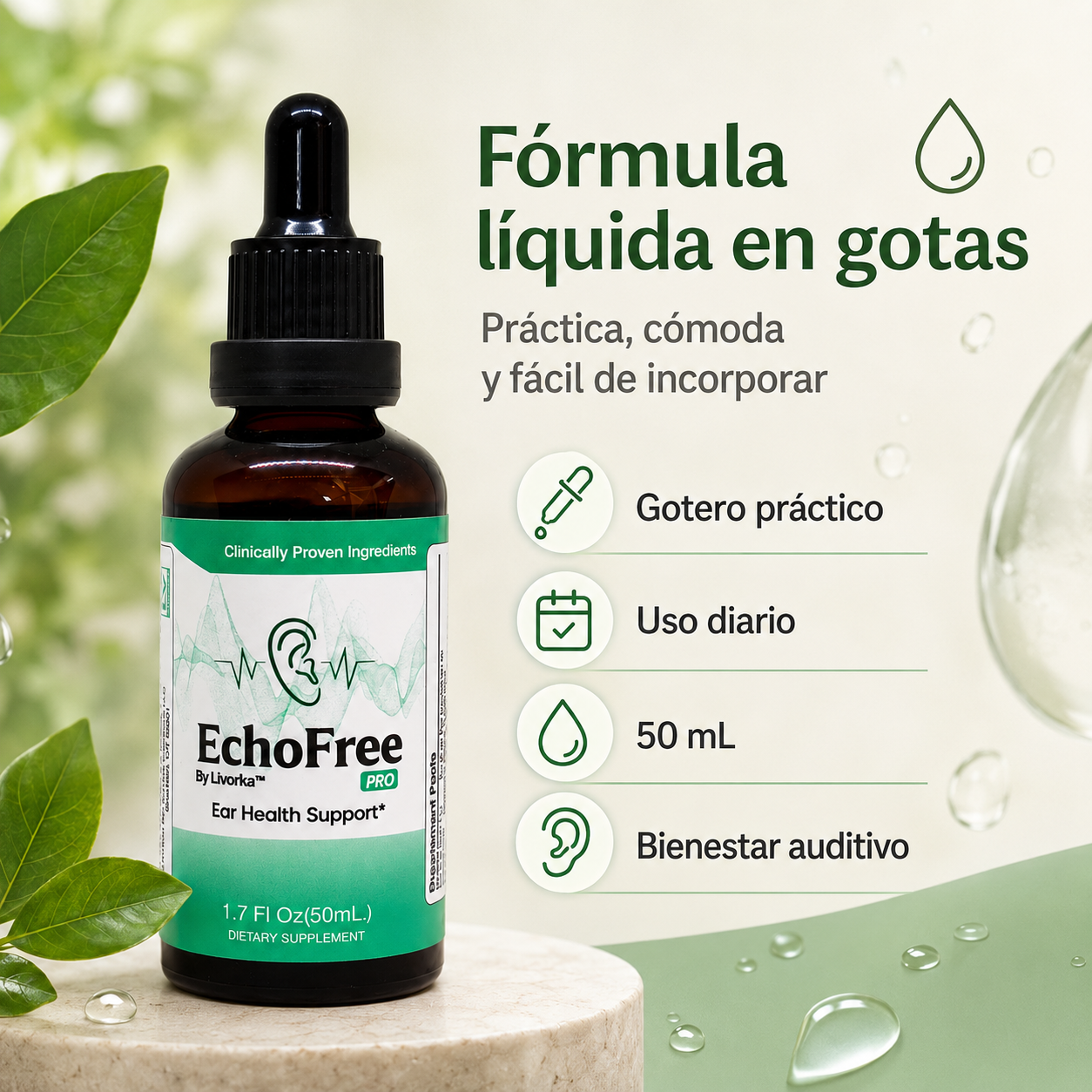 EchoFree | Apoyo Auditivo Natural 50ml