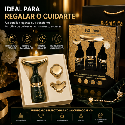 Masajeador Facial Premium 3 en 1 con Cabezales Intercambiables
