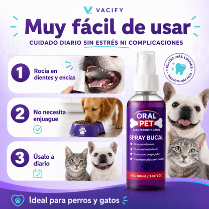 OralPet™ Spray Bucal para Perros y Gatos 100 ml