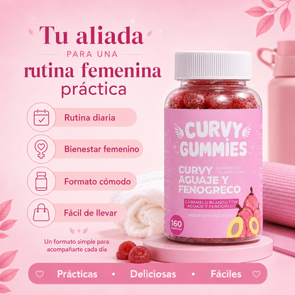 Curvy Gummies Aguaje y Fenogreco | Gomitas Femeninas