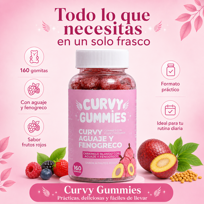 Curvy Gummies Aguaje y Fenogreco | Gomitas Femeninas