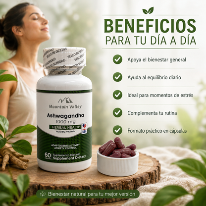 Ashwagandha 1000mg | Bienestar y Equilibrio Diario