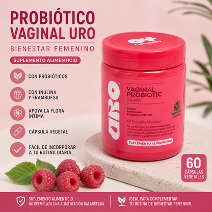 Probiótico Vaginal Uro | Bienestar Femenino 60 Cápsulas