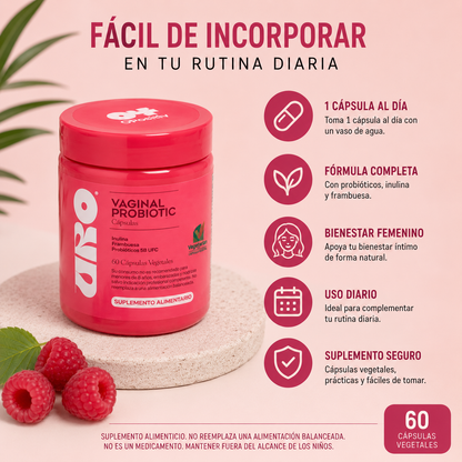 Probiótico Vaginal Uro | Bienestar Femenino 60 Cápsulas