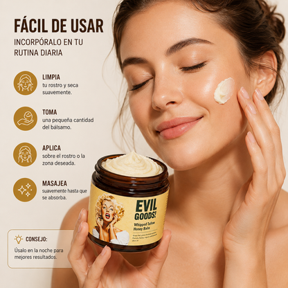 Bálsamo Nutritivo de Tallow y Miel para Rostro | Hidratación Profunda