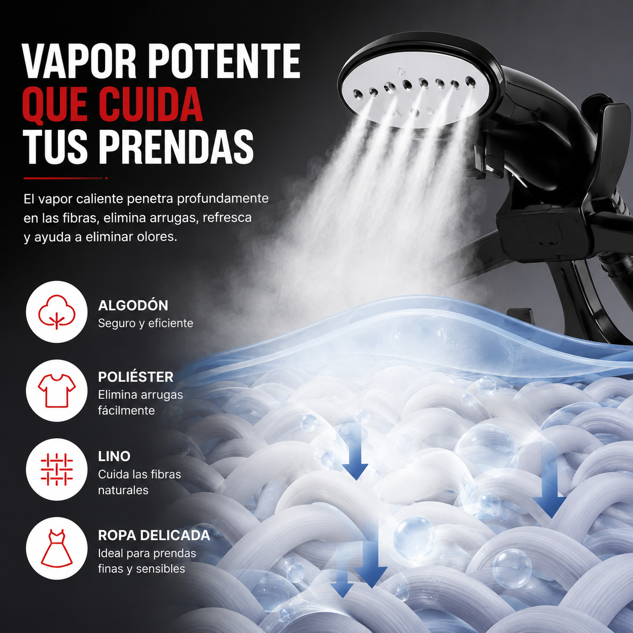 Plancha Vertical a Vapor Vacify Pro