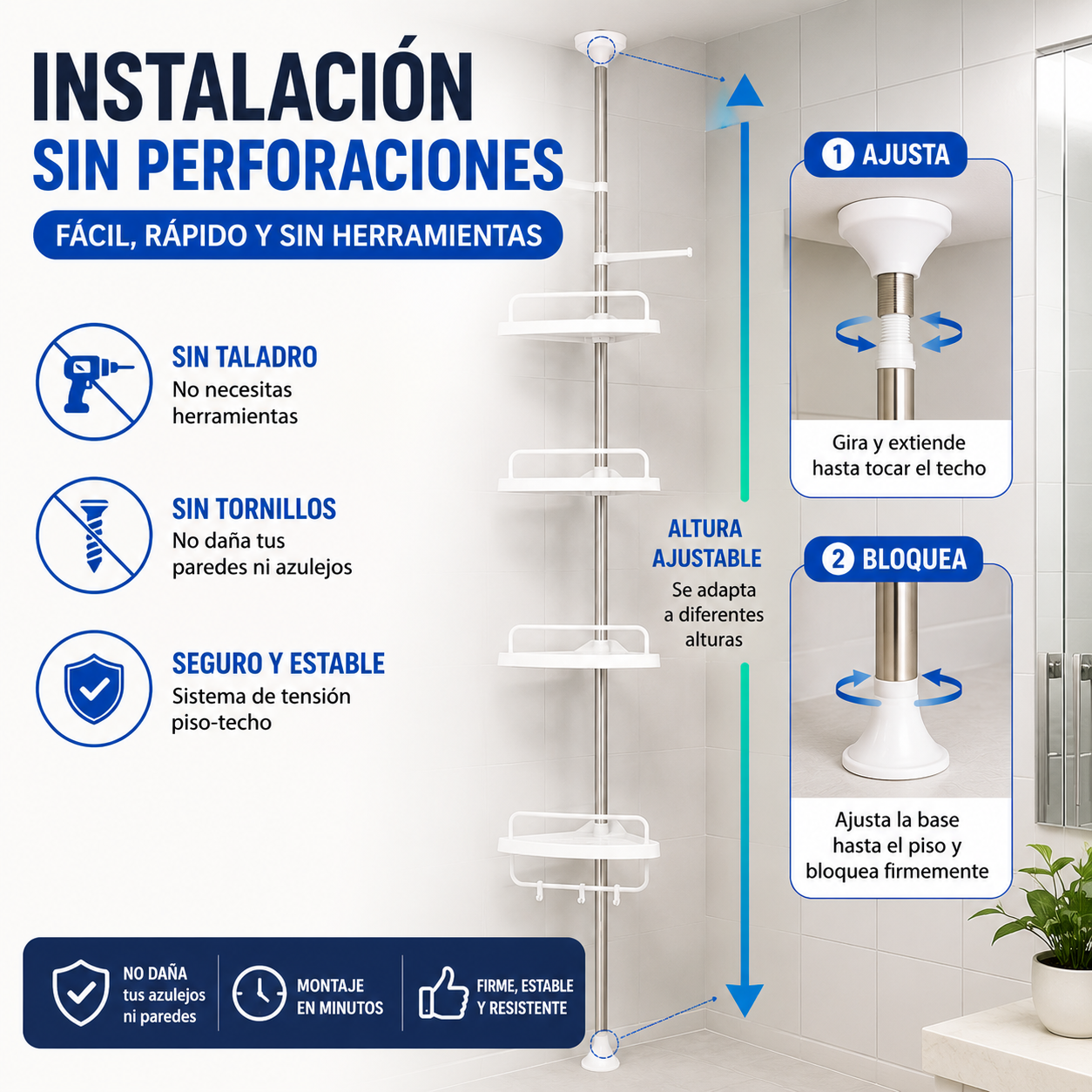 Vacify CornerMax™ | Organizador Esquinero Premium de 4 Niveles