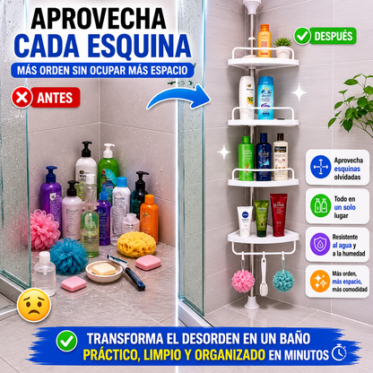 Vacify CornerMax™ | Organizador Esquinero Premium de 4 Niveles